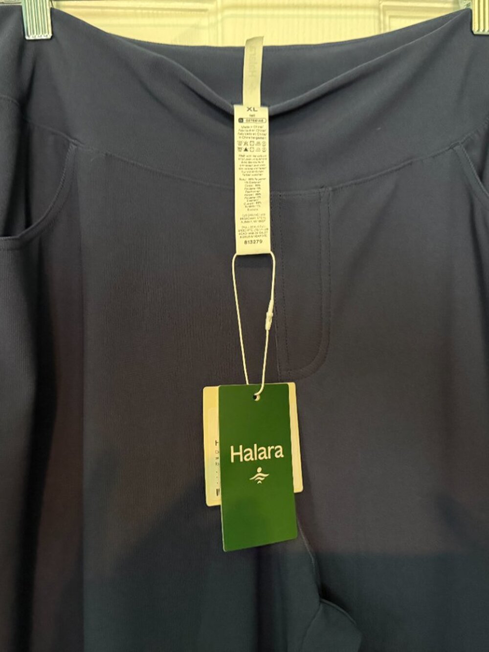 Blue Halara Navy Blue wide Lag Pants - Picture 3 of 6